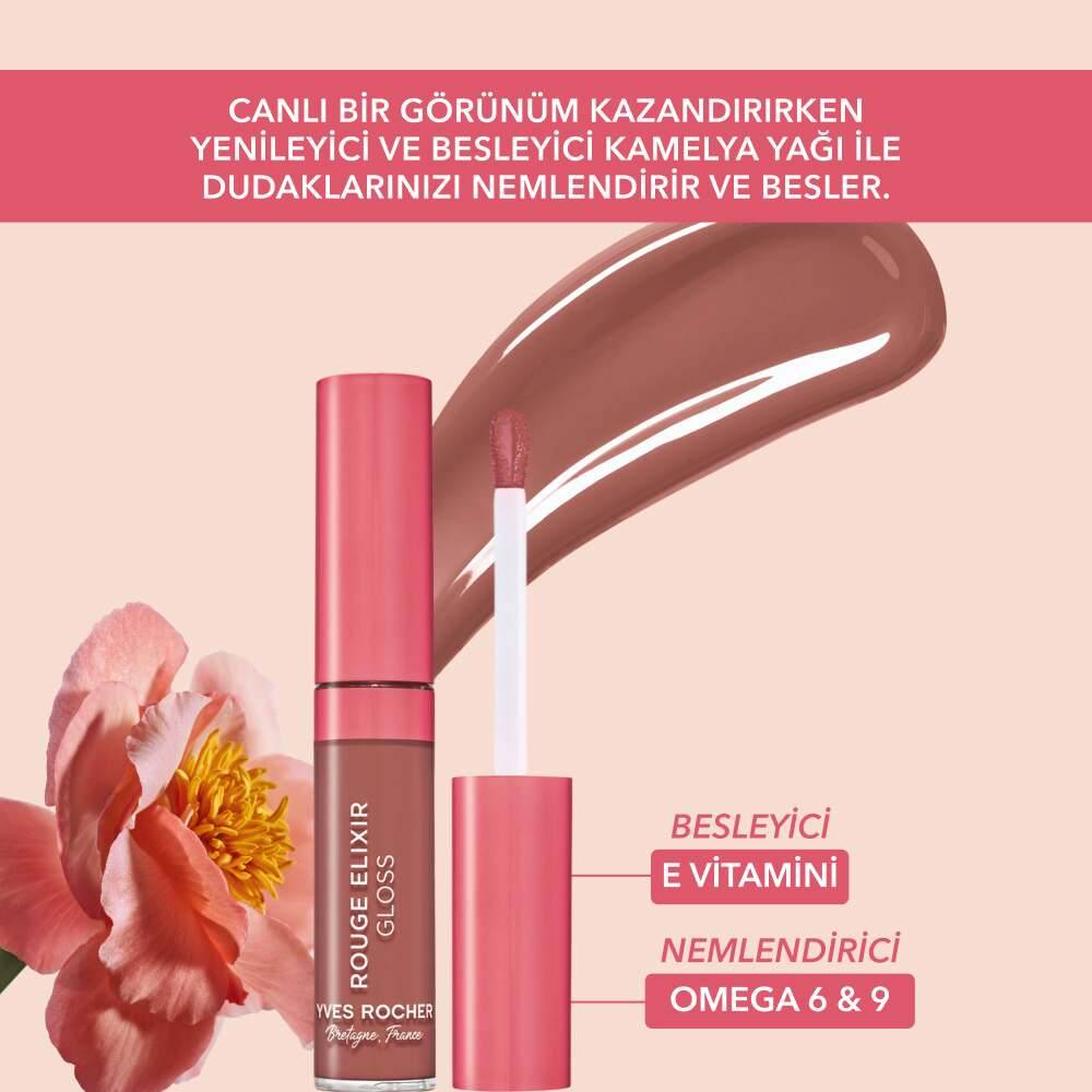 Dudak Parlatıcısı-E Vitamini-Rouge Elixir Gloss Liquid- Vegan