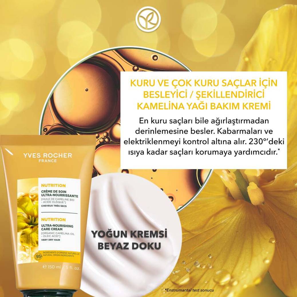 Besleyici/Şekillendirici Bakım Kremi - Kuru ve Çok Kuru Saçlar - Vegan-Durulanmaz