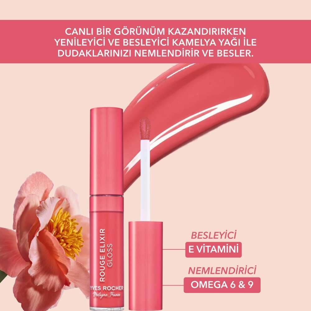 Dudak Parlatıcısı-E Vitamini-Rouge Elixir Gloss Liquid- Vegan