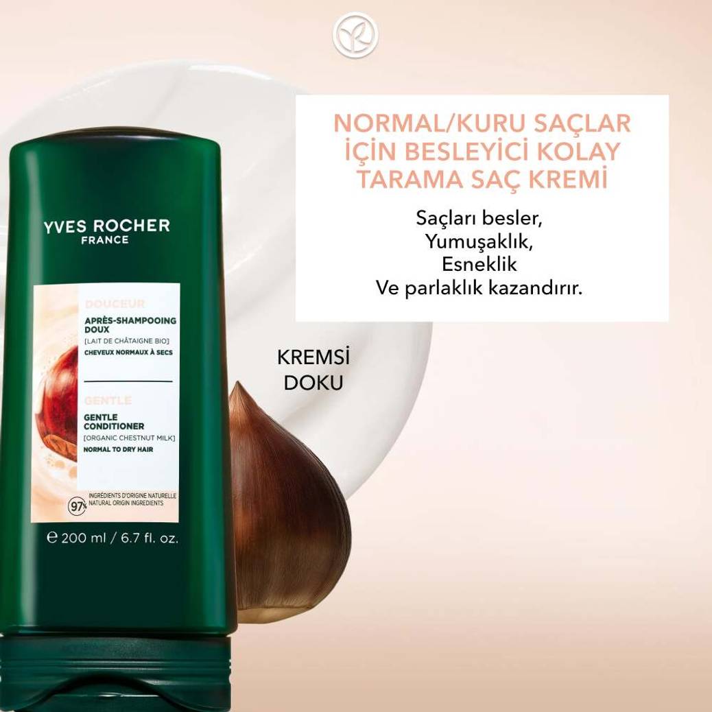 Besleyici Kolay Tarama Saç Kremi - Normal / Kuru Saçlar -Vegan