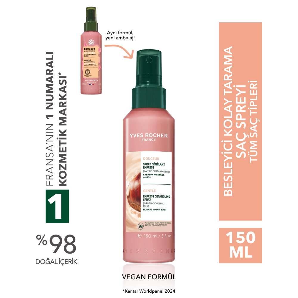 Kolay Saç Tarama Spreyi - Tüm Saçlar -Vegan