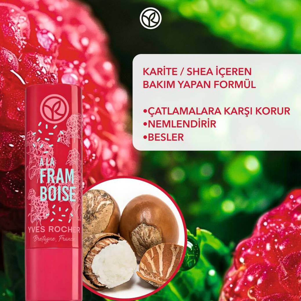 Dudak Balsamı- Nemlendirici ve Besleyici Frambuaz