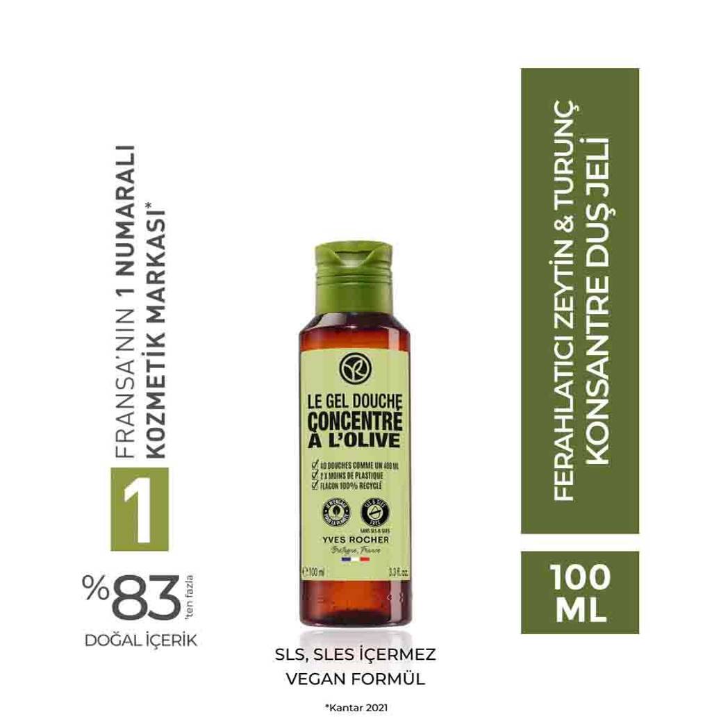Konsantre Duş Jeli - Ferahlatıcı Zeytin & Turunç - 100ml