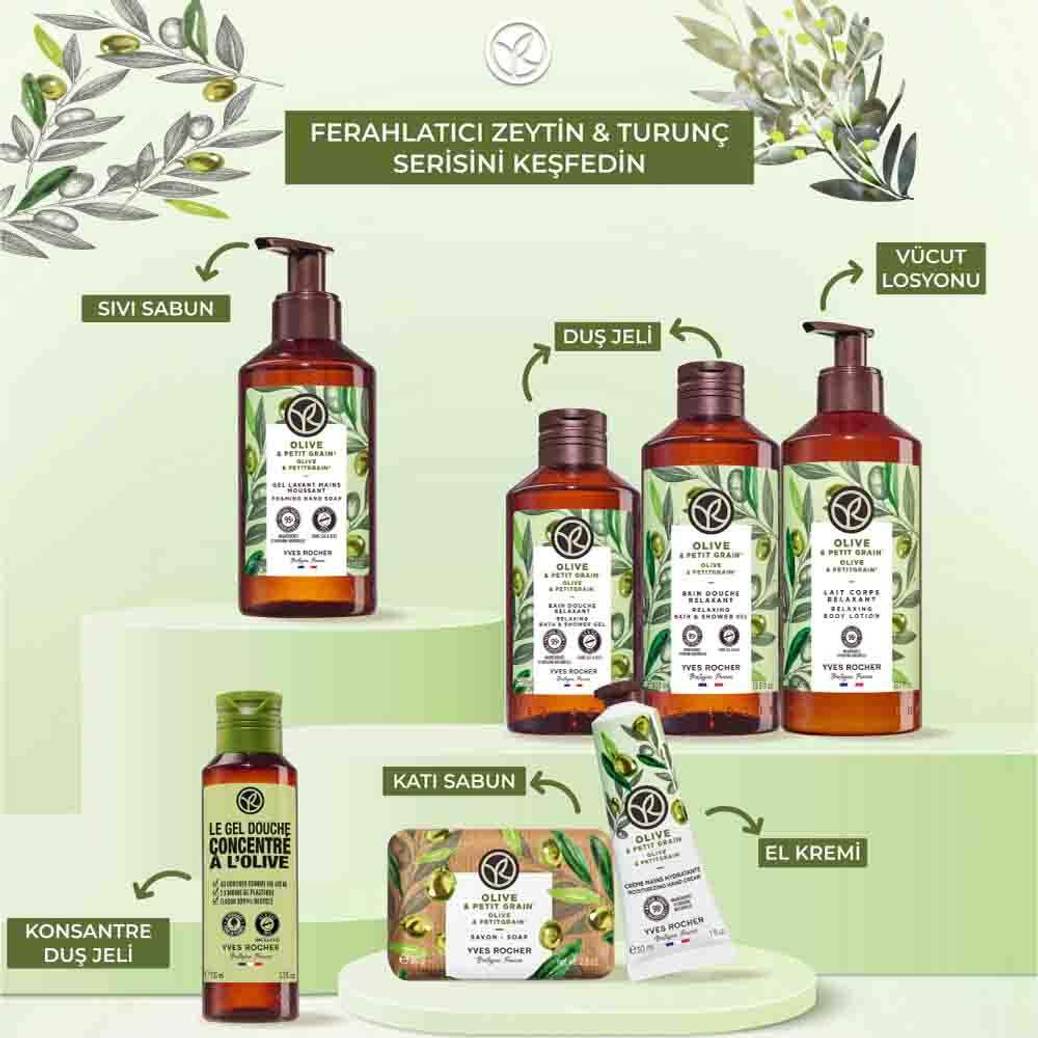 Konsantre Duş Jeli - Ferahlatıcı Zeytin & Turunç - 100ml