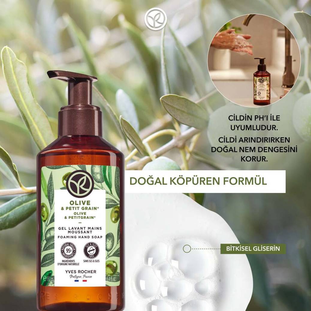 Sıvı Sabun- Ferahlatıcı Zeytin Turunç- SLS,SLES İçermez-Vegan