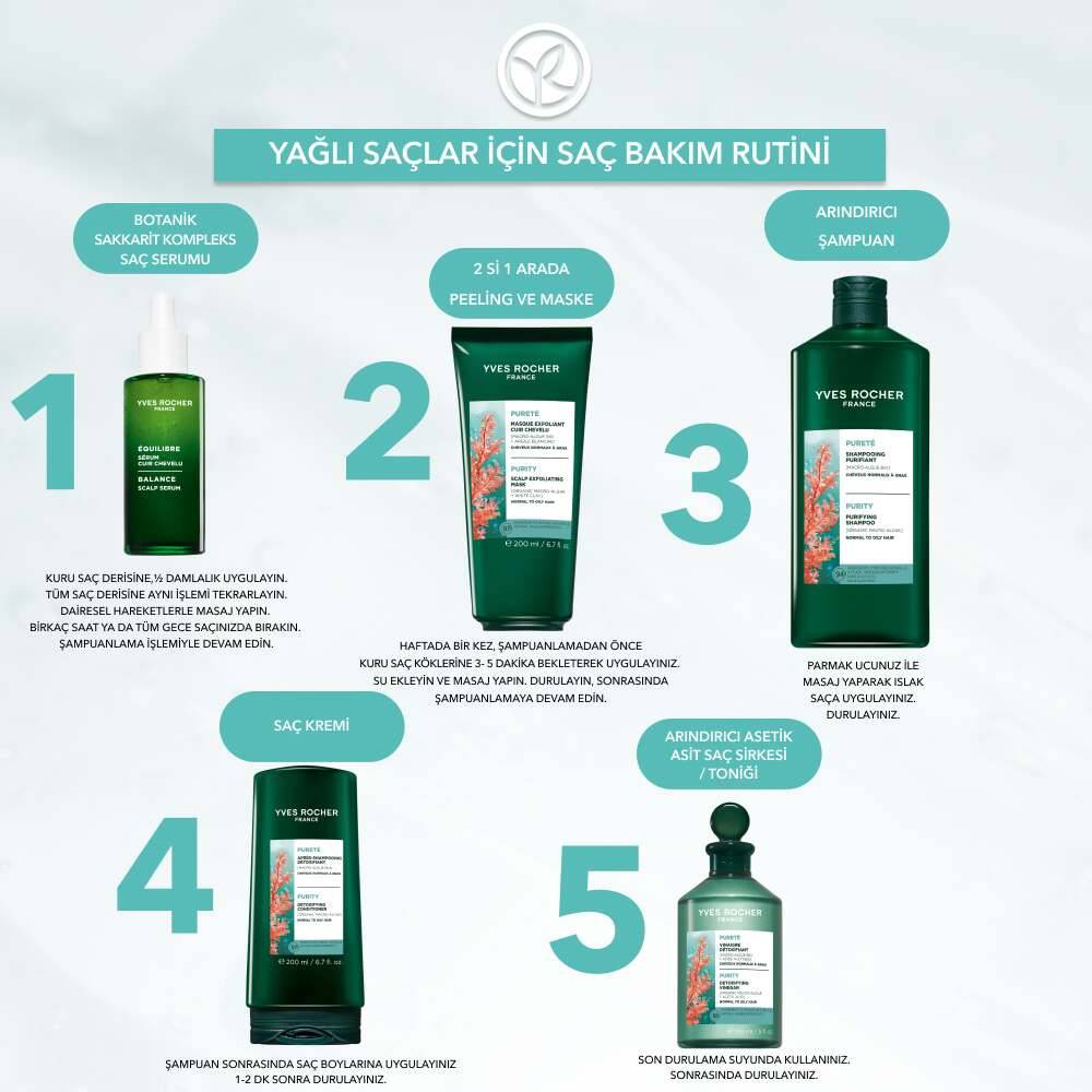 Arındırıcı Saç Kremi - Yağlı Saçlar -Vegan