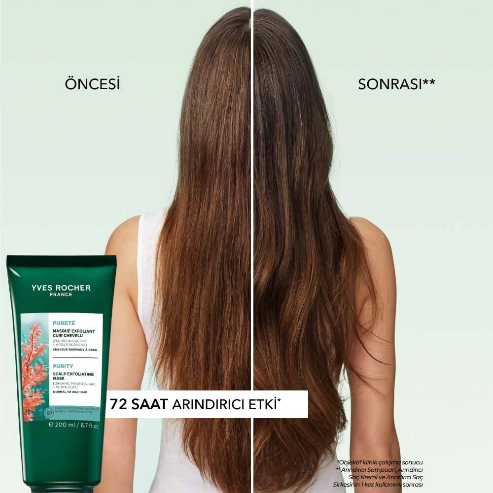 Arındırıcı 2si1 Arada Peeling ve Maske - Yağlı Saçlar - Vegan