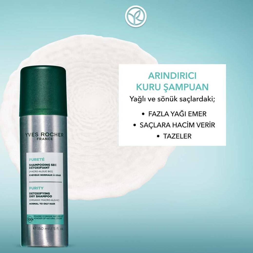 Arındırıcı Kuru Şampuan - Tüm Saçlar - Tuzsuz , Vegan