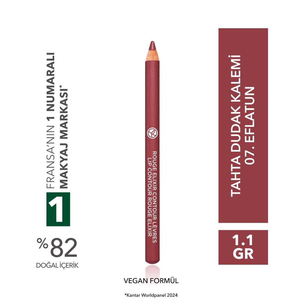 Yoğun Renkli Tahta Dudak Kalemi- C Vitamini & E Vitamini -Vegan