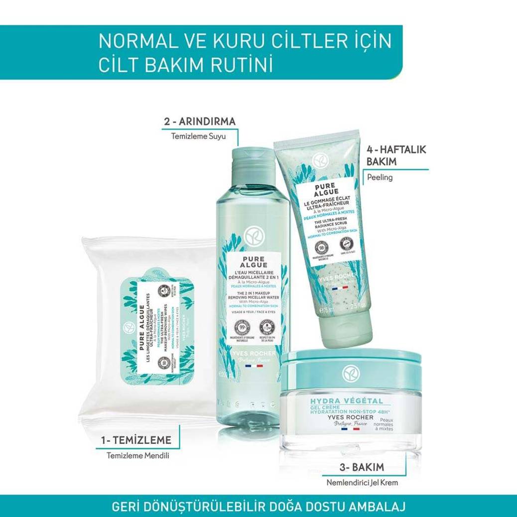 Mini boy-30 ML-Yüz Peelingi - Normal ve Kuru Cilt / Pure Algue