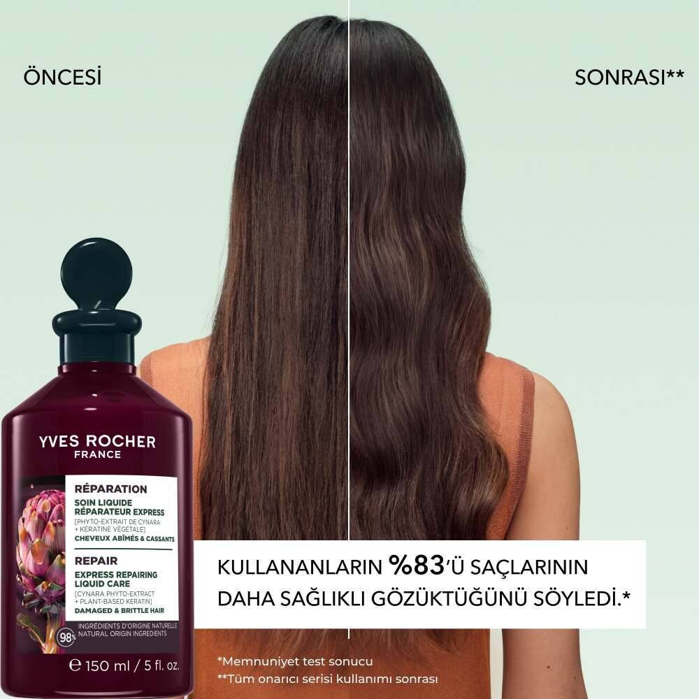 Anında Onarıcı Bitkisel Keratin Likit Bakım - Yıpranmış Saçlar - Vegan