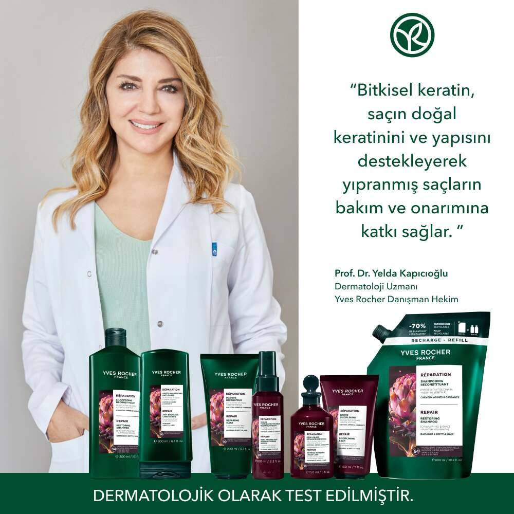 Anında Onarıcı Bitkisel Keratin Likit Bakım - Yıpranmış Saçlar - Vegan